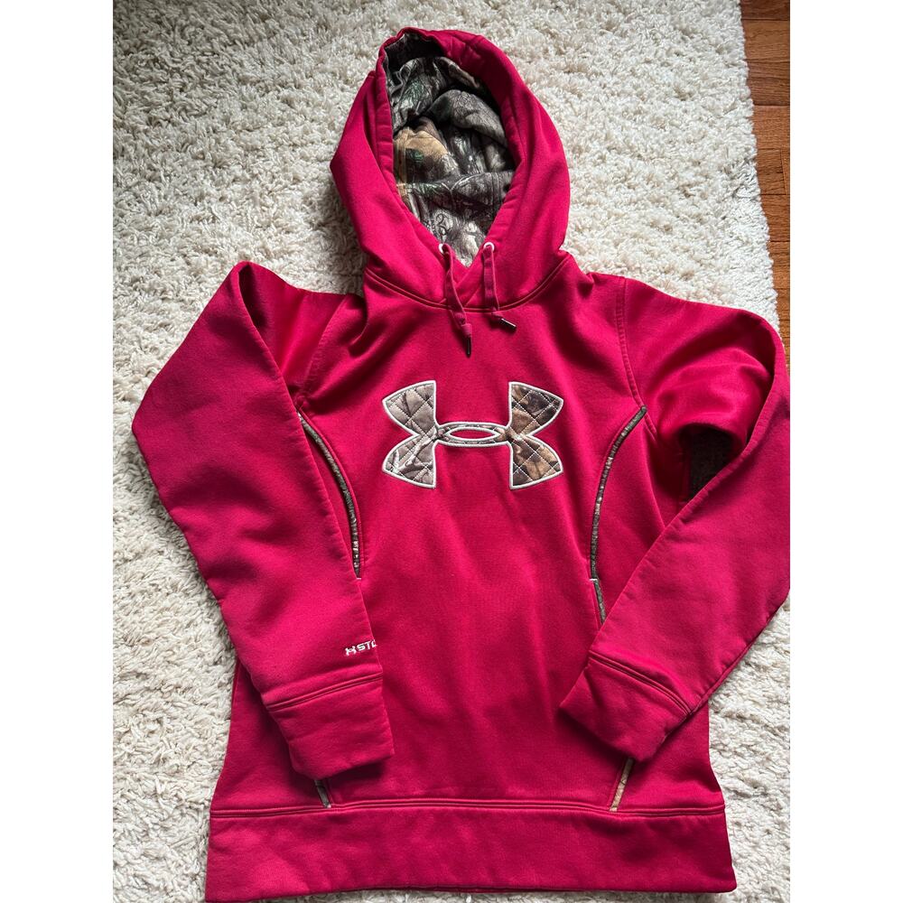 Under Armour Storm Caliber Hunting Hoodie Camo Red Women’s Small Petite